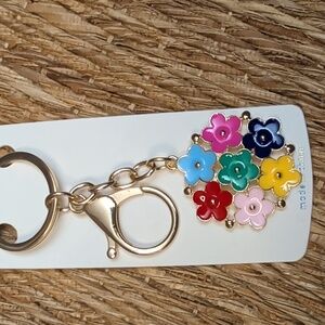 Flower Enamel Bag/Backpack/Key Charm